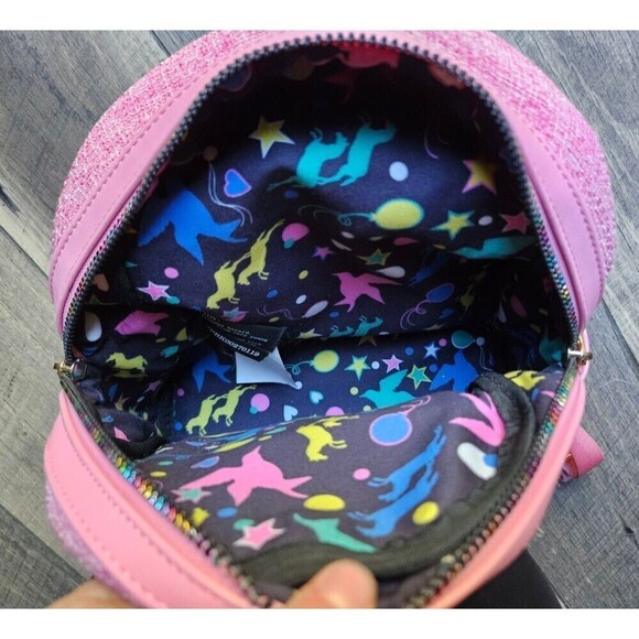 Loungefly RARE Harry Potter Luna Lovegood Pink Mini Backpack - Picture 9 of 9